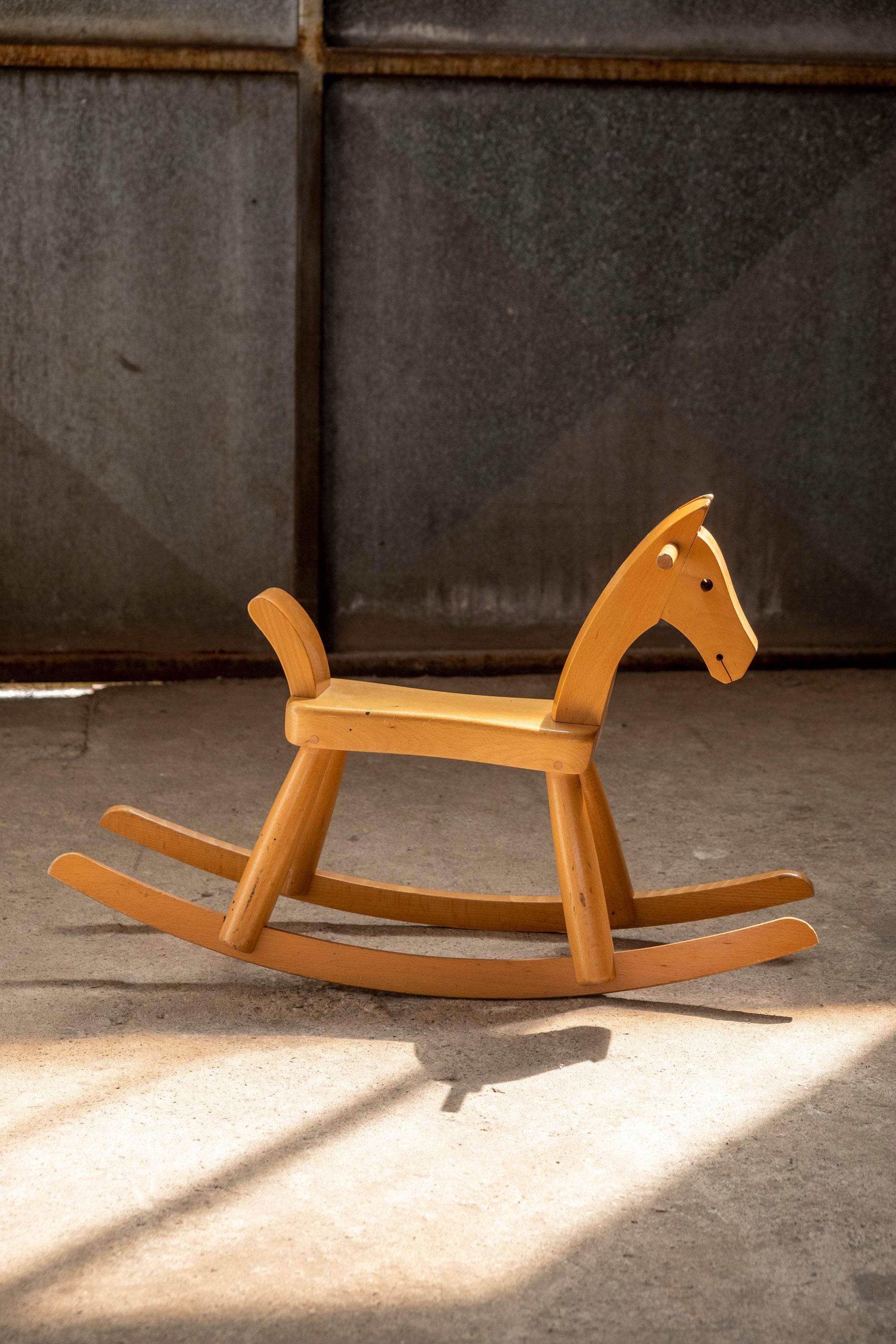 Kay Bojesen Rocking Horse, 1960s Denmark In Good Condition In Balen, BE