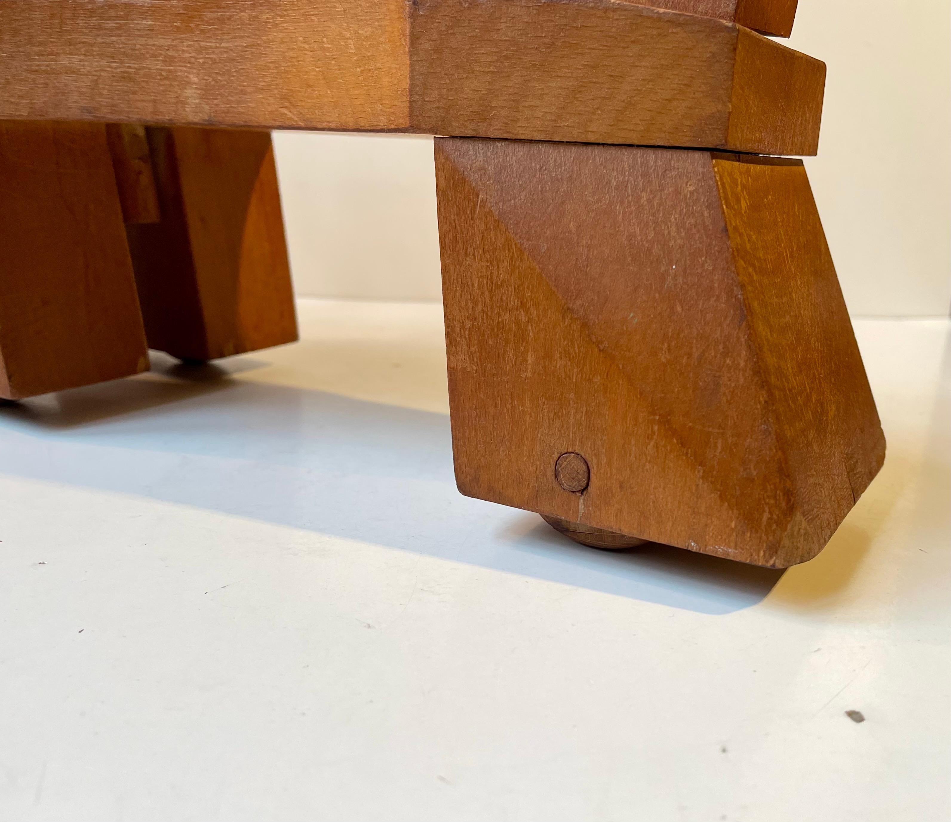 Sgabello per cani a rotelle Kay Bojesen in Beeche, anni '50 in vendita 5