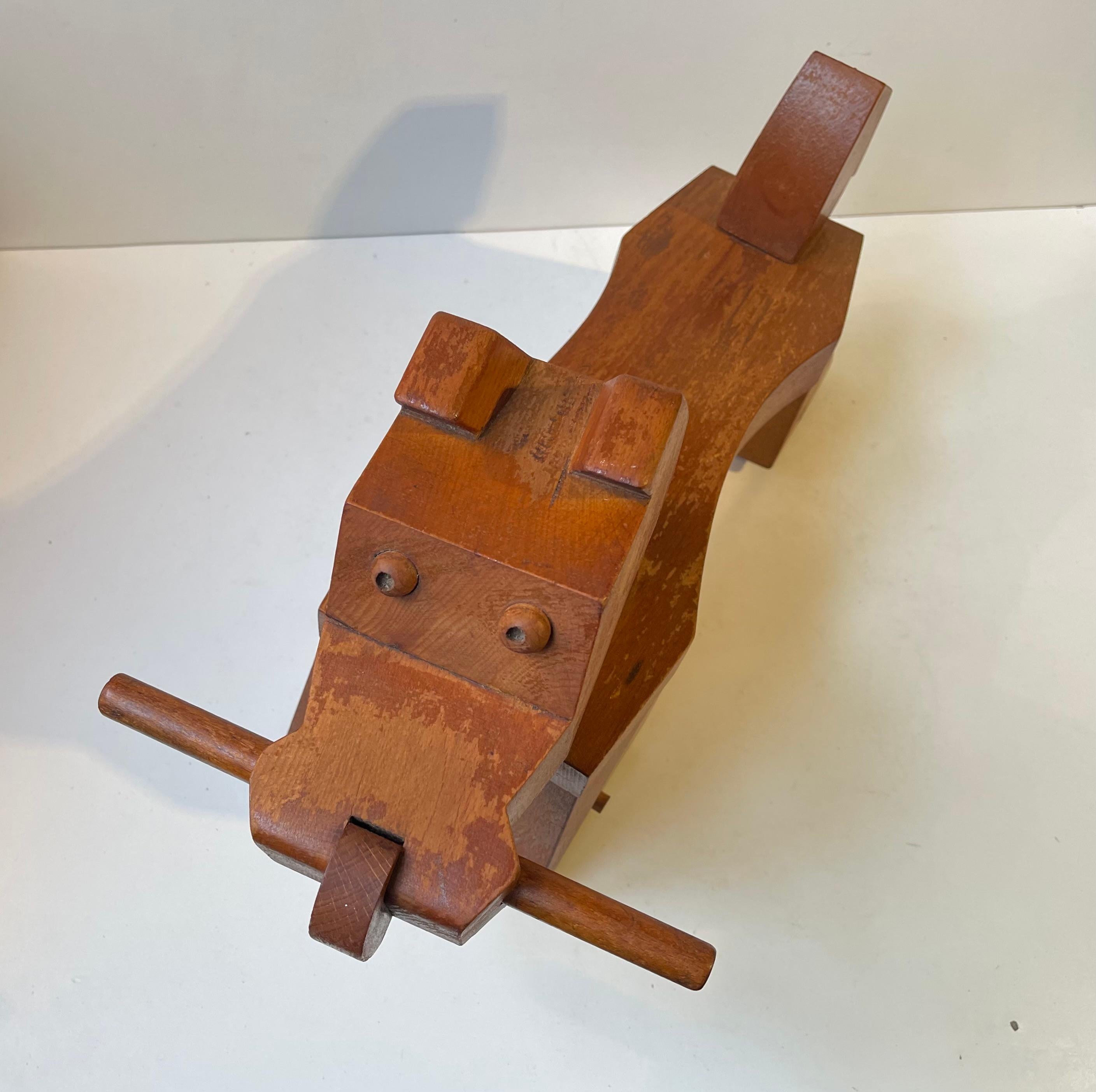 Sgabello per cani a rotelle Kay Bojesen in Beeche, anni '50 in vendita 8