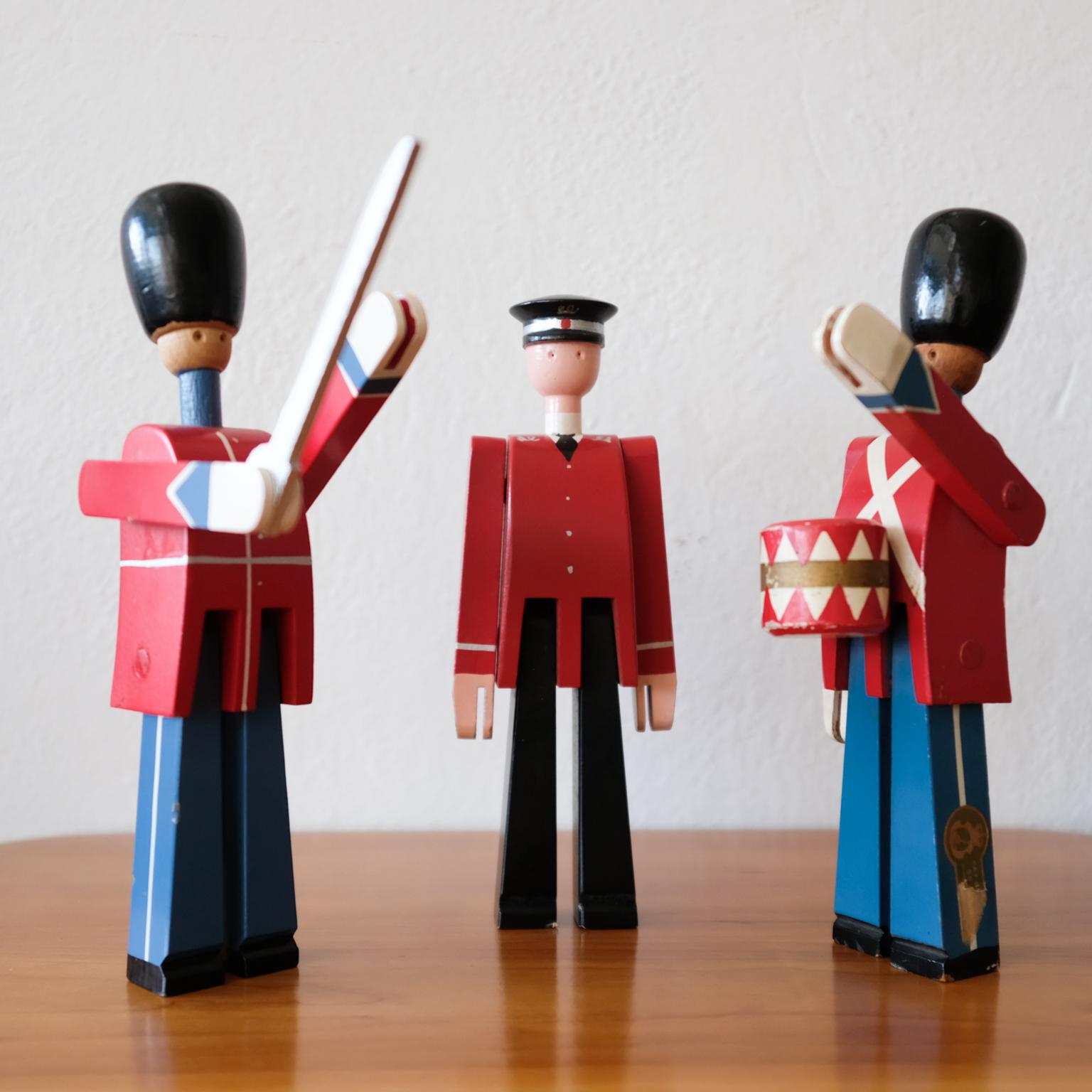 Kay Bojesen Royal Danish Guard Drummer Swordsman Postman Toys 3