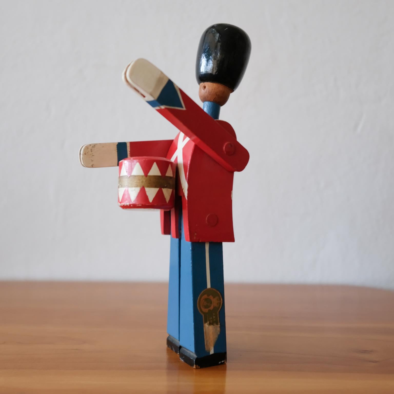 Wood Kay Bojesen Royal Danish Guard Drummer Swordsman Postman Toys