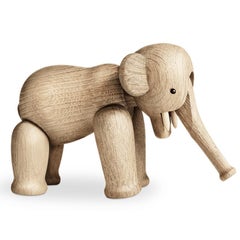 Kay Bojesen Small Oak Elephant Sculpture - Scandinavian Design