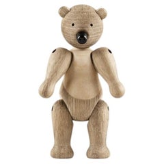 Petite sculpture « Ours » de Kay Bojesen en chêne et érable, design scandinave