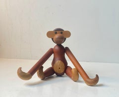 Kay Bojesen Vintage Articulated Wooden Monkey, 1970s