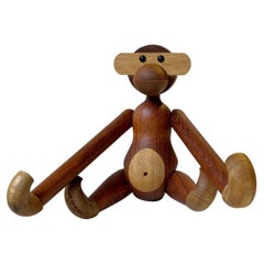 Kay Bojesen Vintage Articulated Wooden Monkey, 1970s