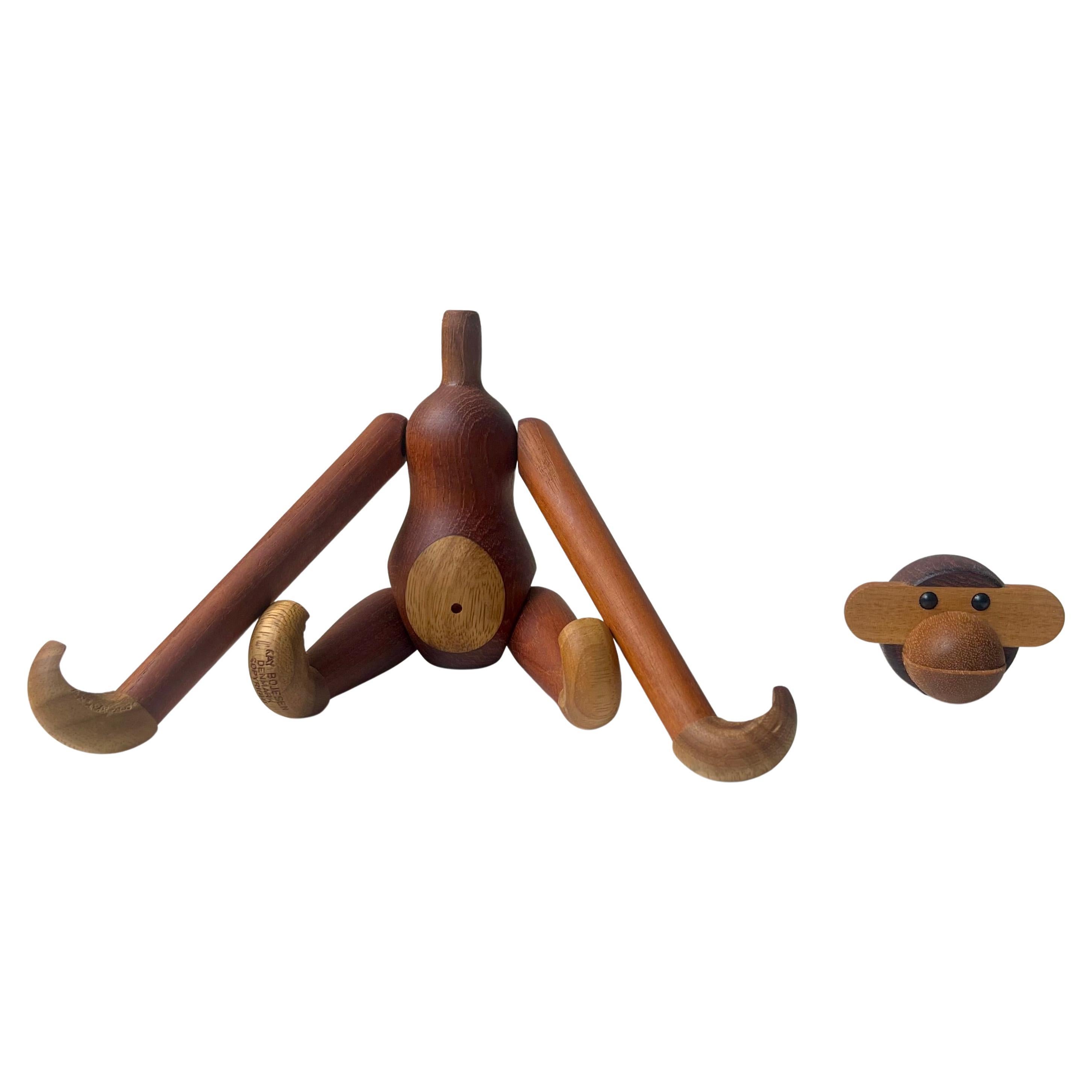 Kay Bojesen Vintage Articulated Wooden Monkey, 1970s