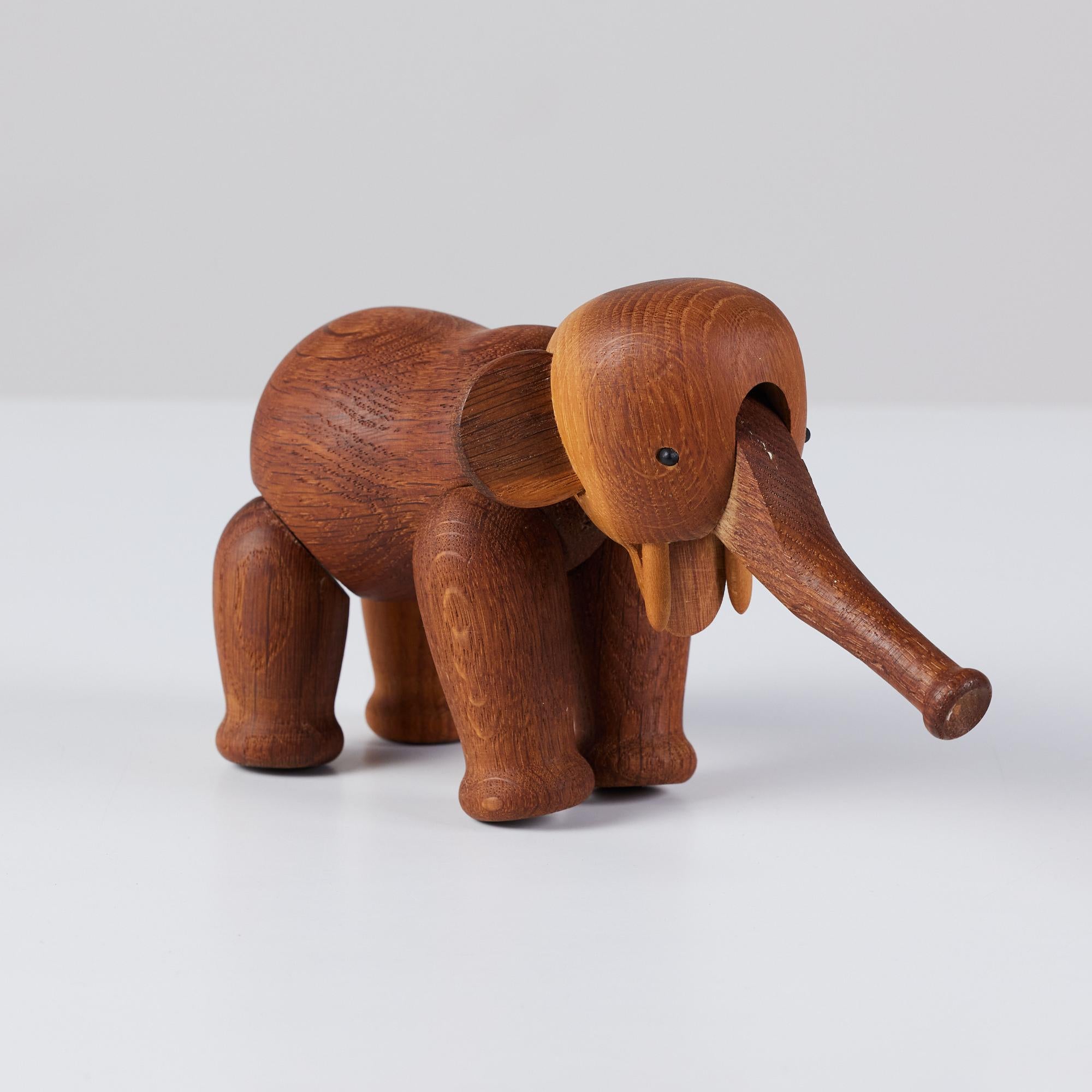 Mid-Century Modern Kay Bojesen Wooden Elephant Figurine