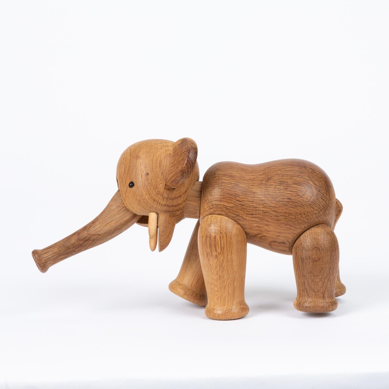 Mid-Century Modern Kay Bojesen Wooden Elephant Figurine