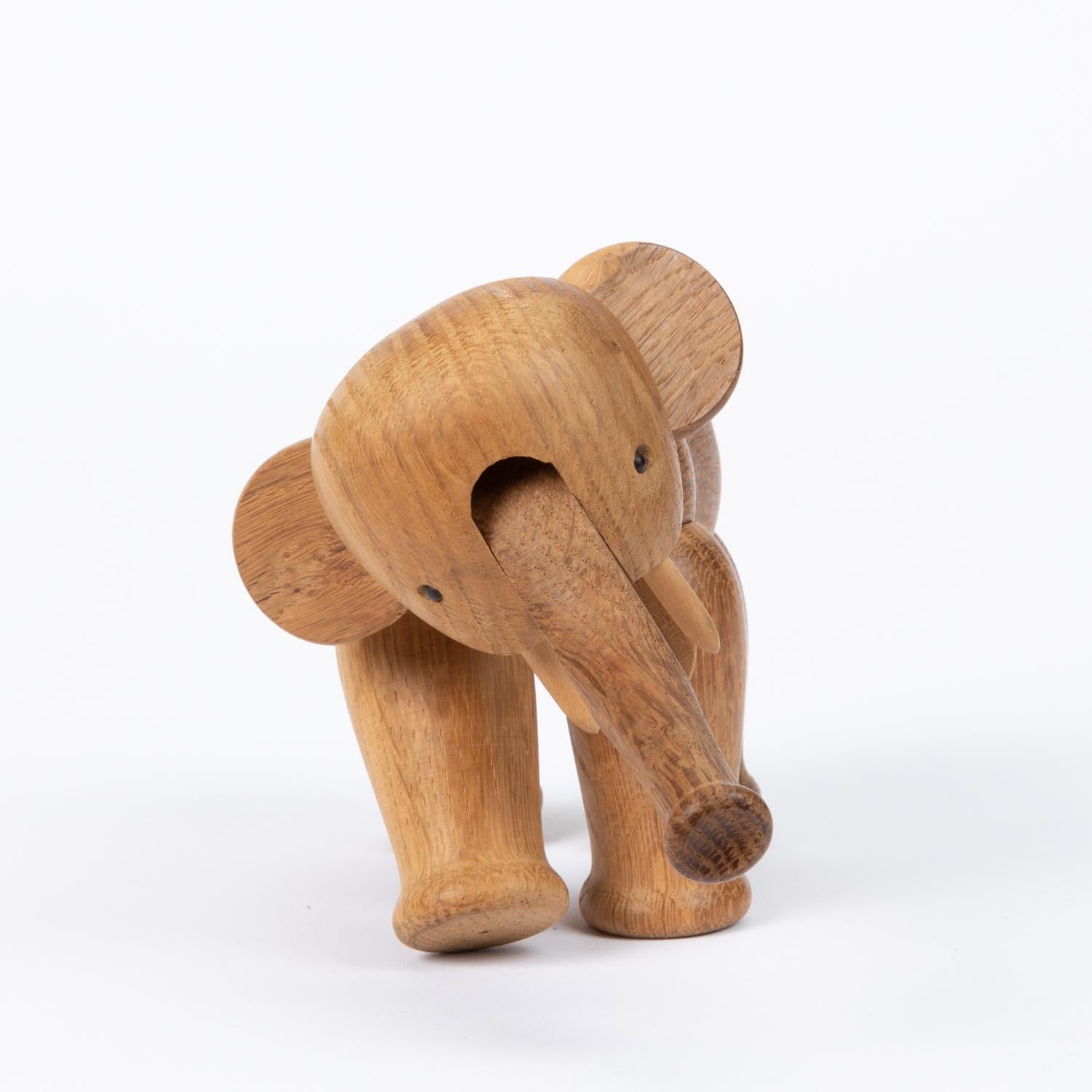Oak Kay Bojesen Wooden Elephant Figurine