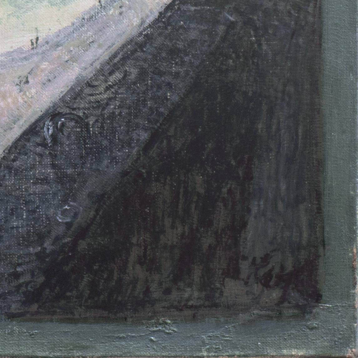 « Vue de la Seine et du Pont Marie », École de Paris, huile post-impressionniste - Painting de Kay Christensen