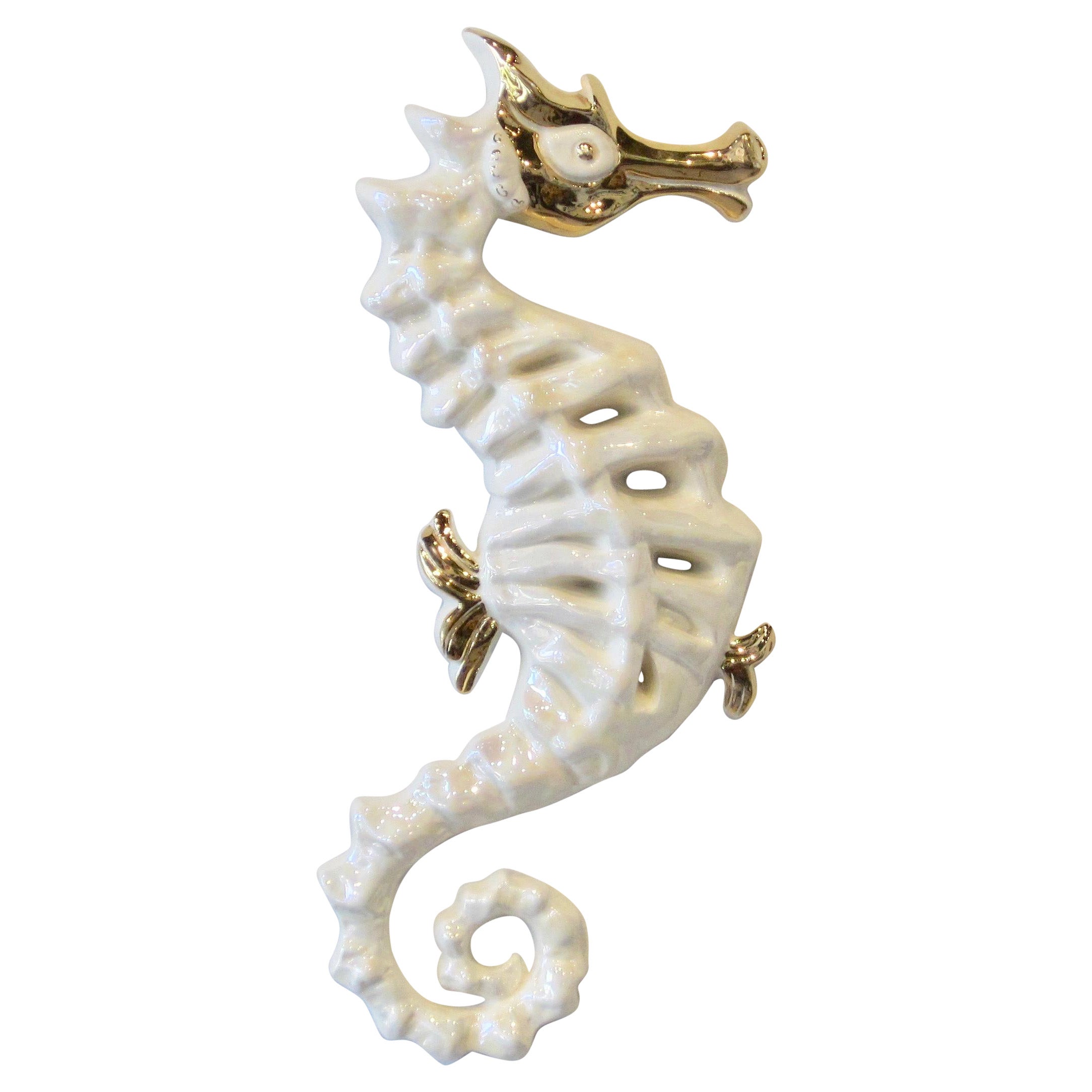Kay Finch California Pottery Seahorse Wall Sculpture