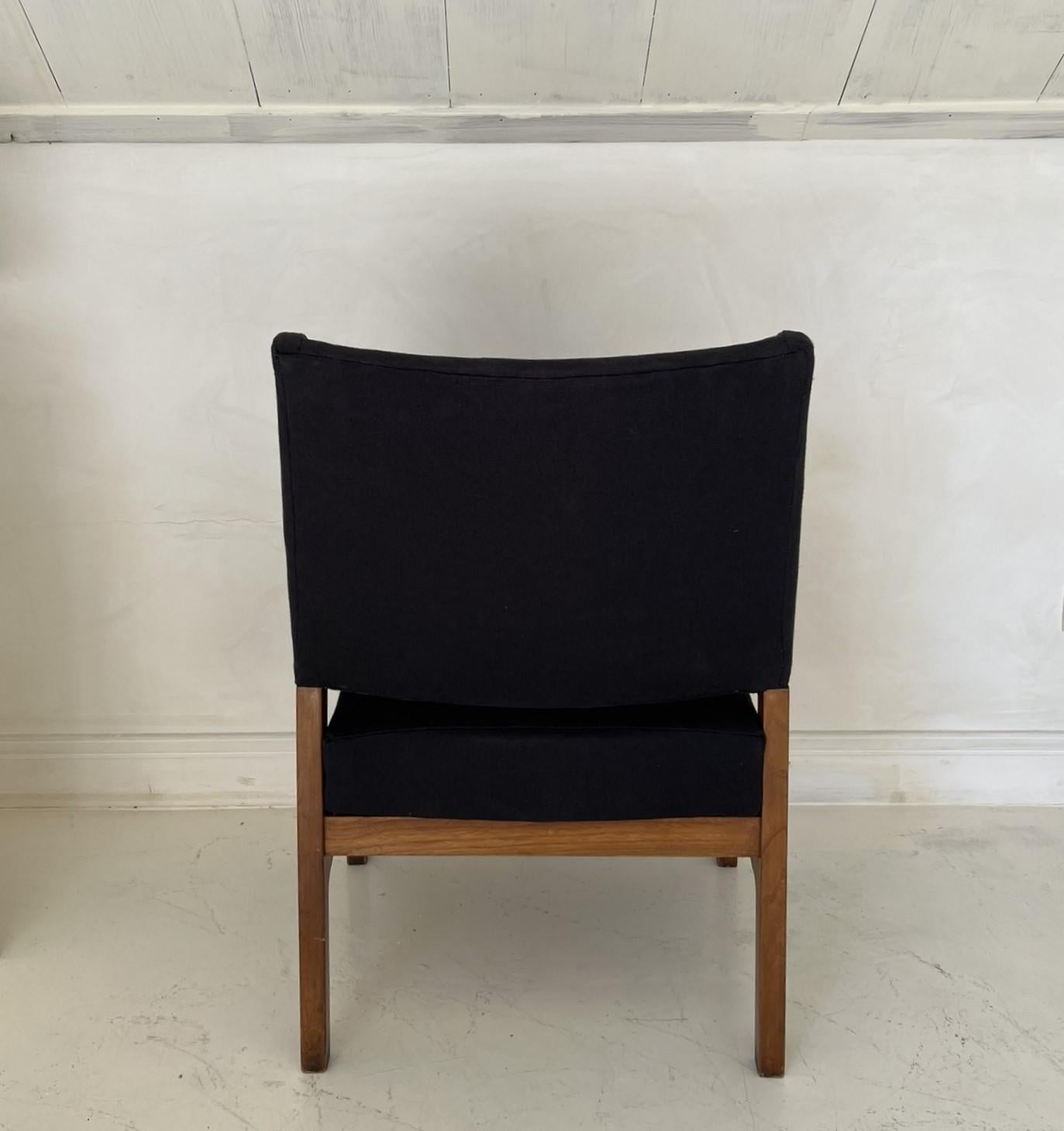 Linen Kay Fisker Mid-Century Armchair For Sale
