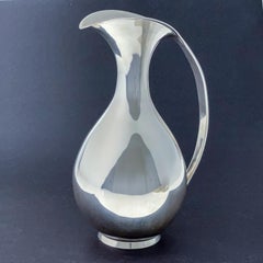 Kay Fisker, Sterling Silver Pitcher "Vinkande", Anton Michelsen, Denmark, c1950