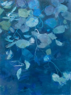 Peinture à l'huile abstraite à motifs floraux, Garden Lyrics 181