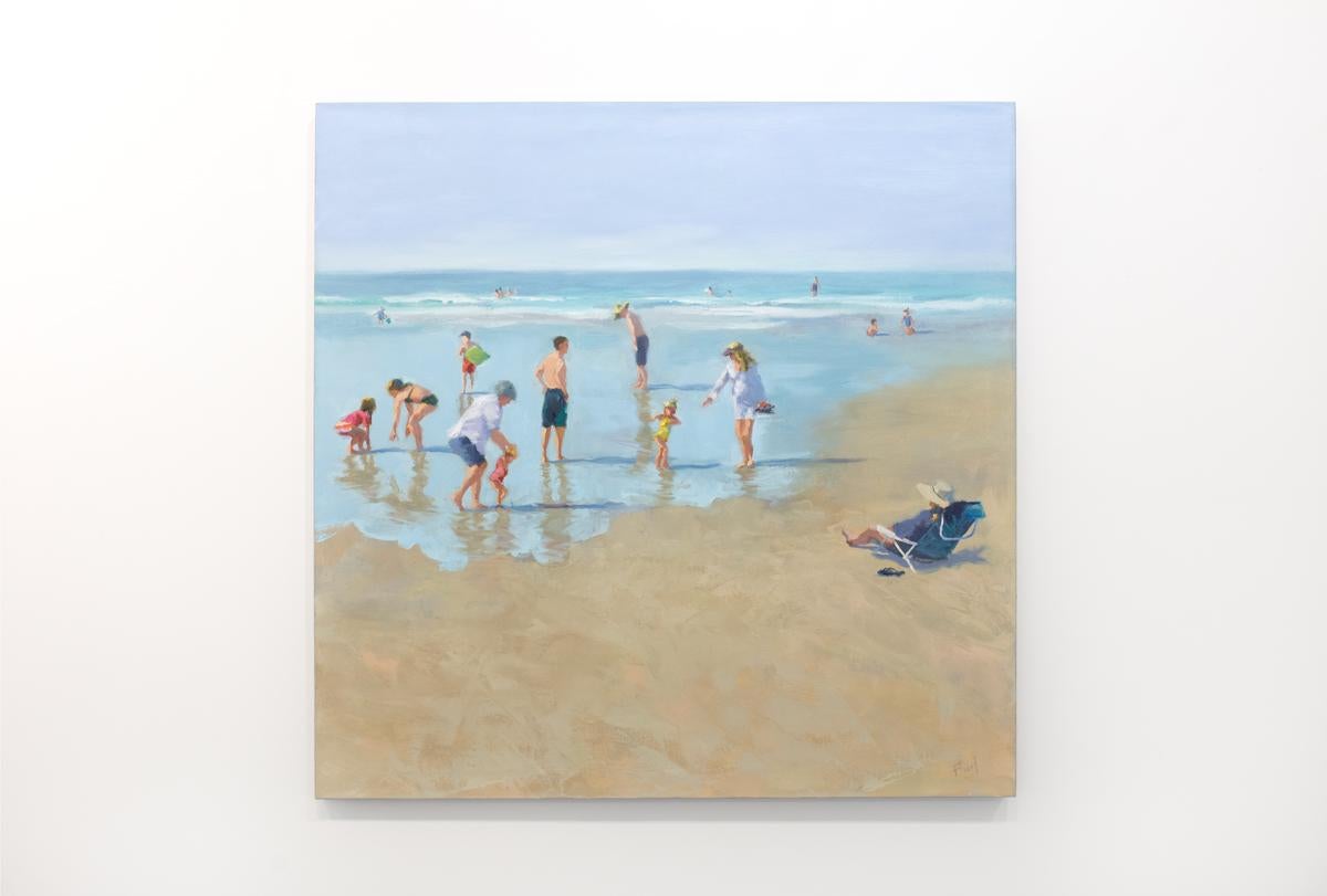 Kay Flierl Landscape Painting - "Shore Galore 2" Coastal Oil Painting