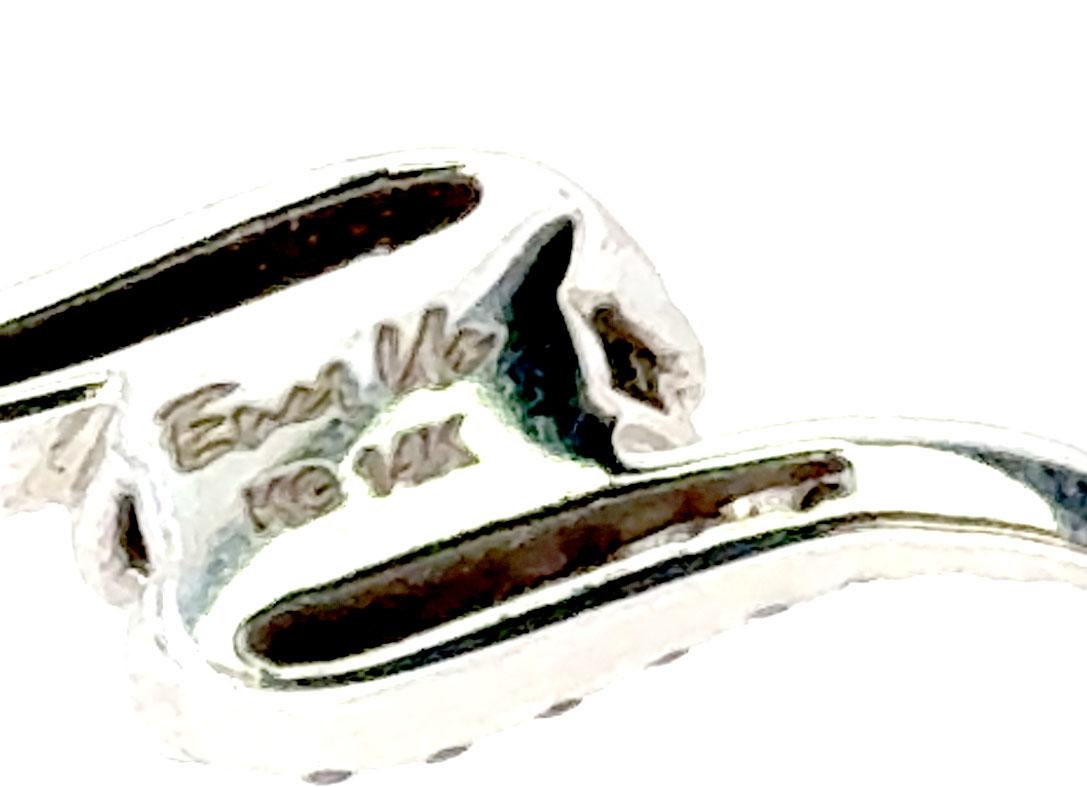 Kay Jewelers Ever Us Forever Us 2 Stone Diamond Pendant .25ct 14K White Gold In Excellent Condition For Sale In Dearborn, MI