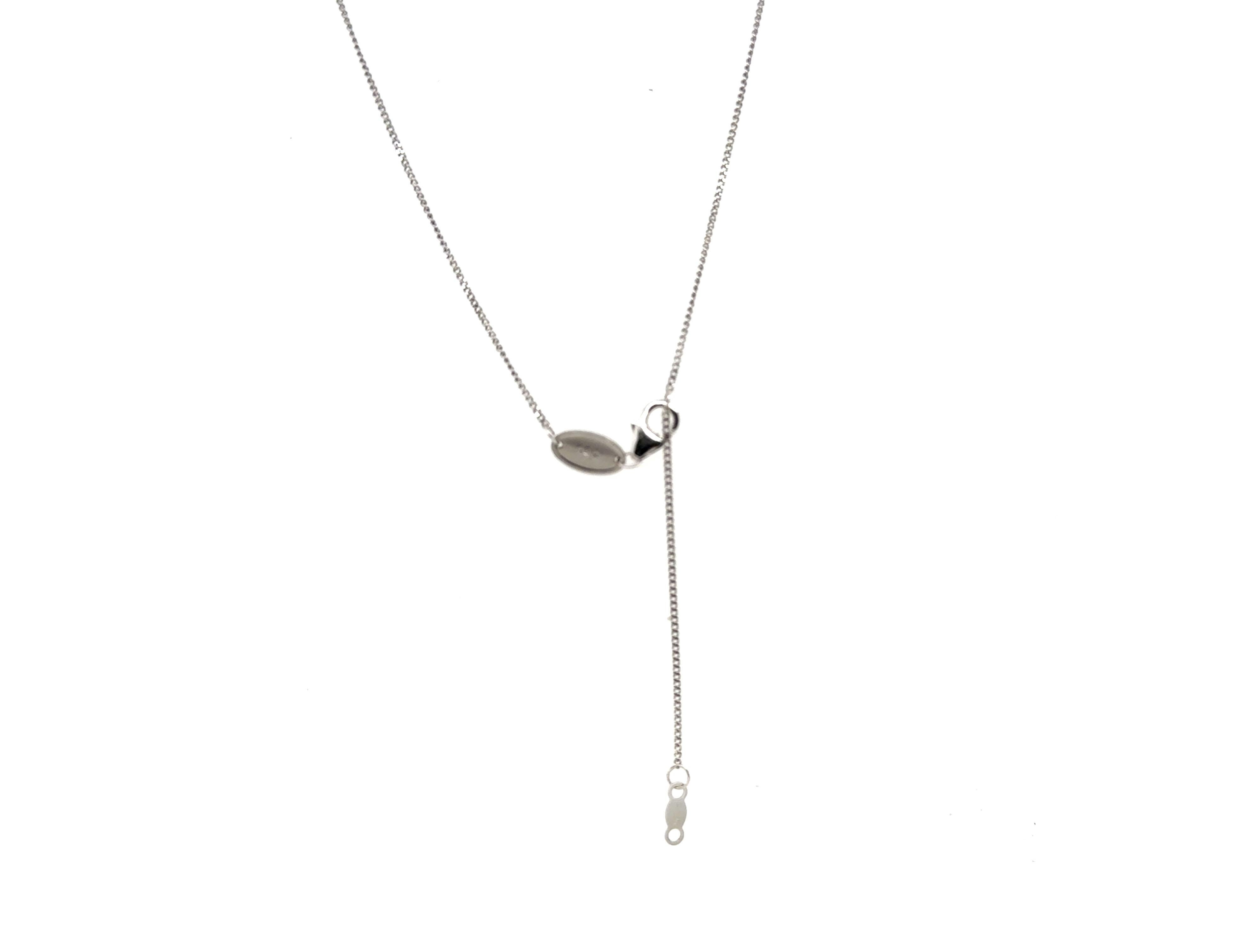Women's Kay Jewelers Ever Us Forever Us 2 Stone Diamond Pendant .25ct 14K White Gold For Sale