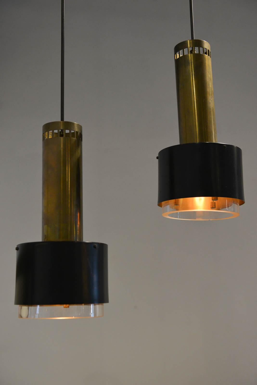Mid-Century Modern Kay Korbing for Lyfa Denmark Pendant Lights, circa 1960