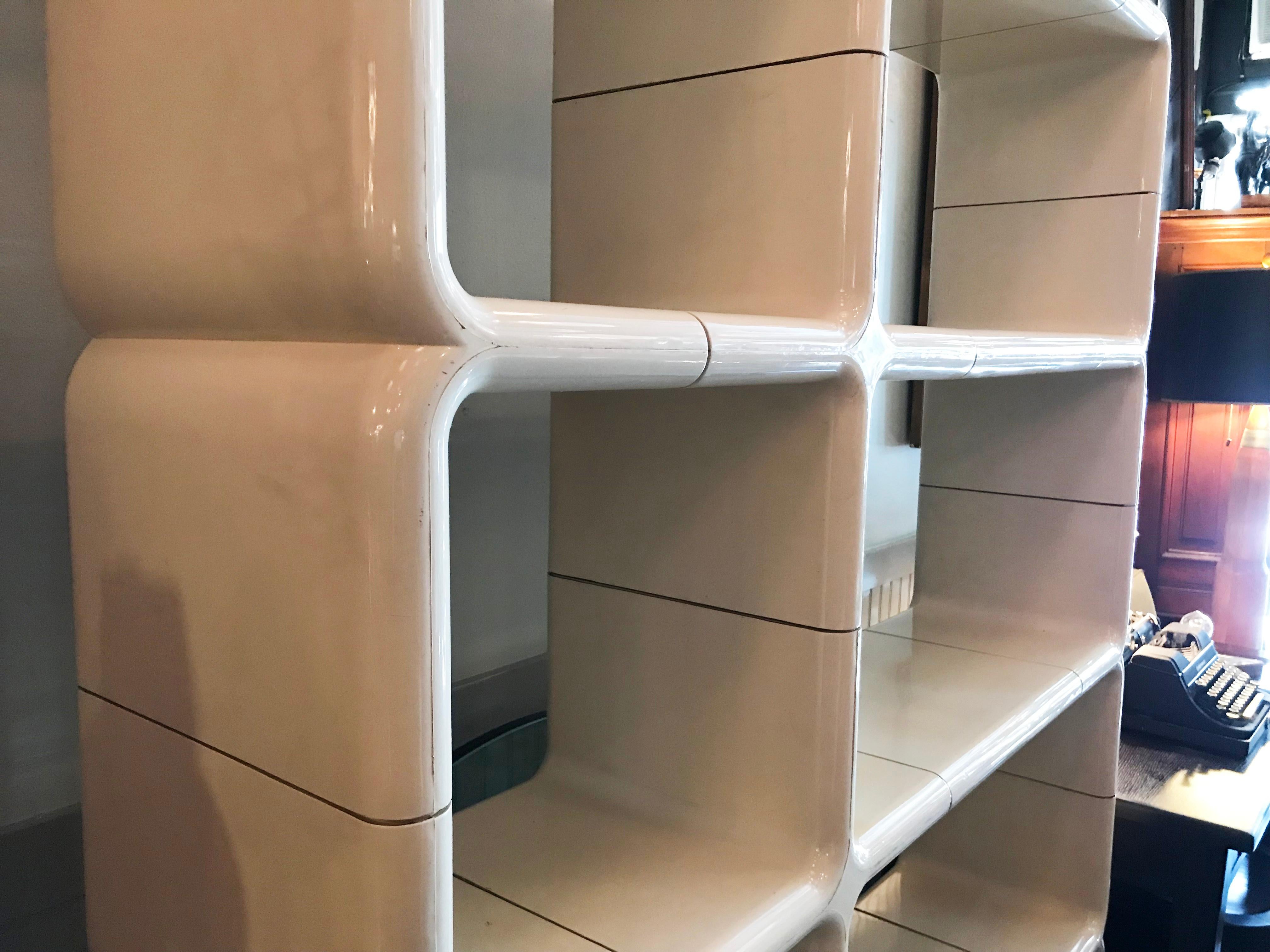 20th Century Kay Leroy Ruggles Modular Umbo Shelf Unit Bookcase