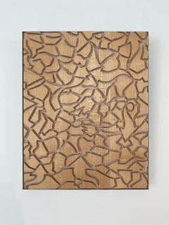 Fly Town Road Map - Laser-cut wood artwork by Kay One 