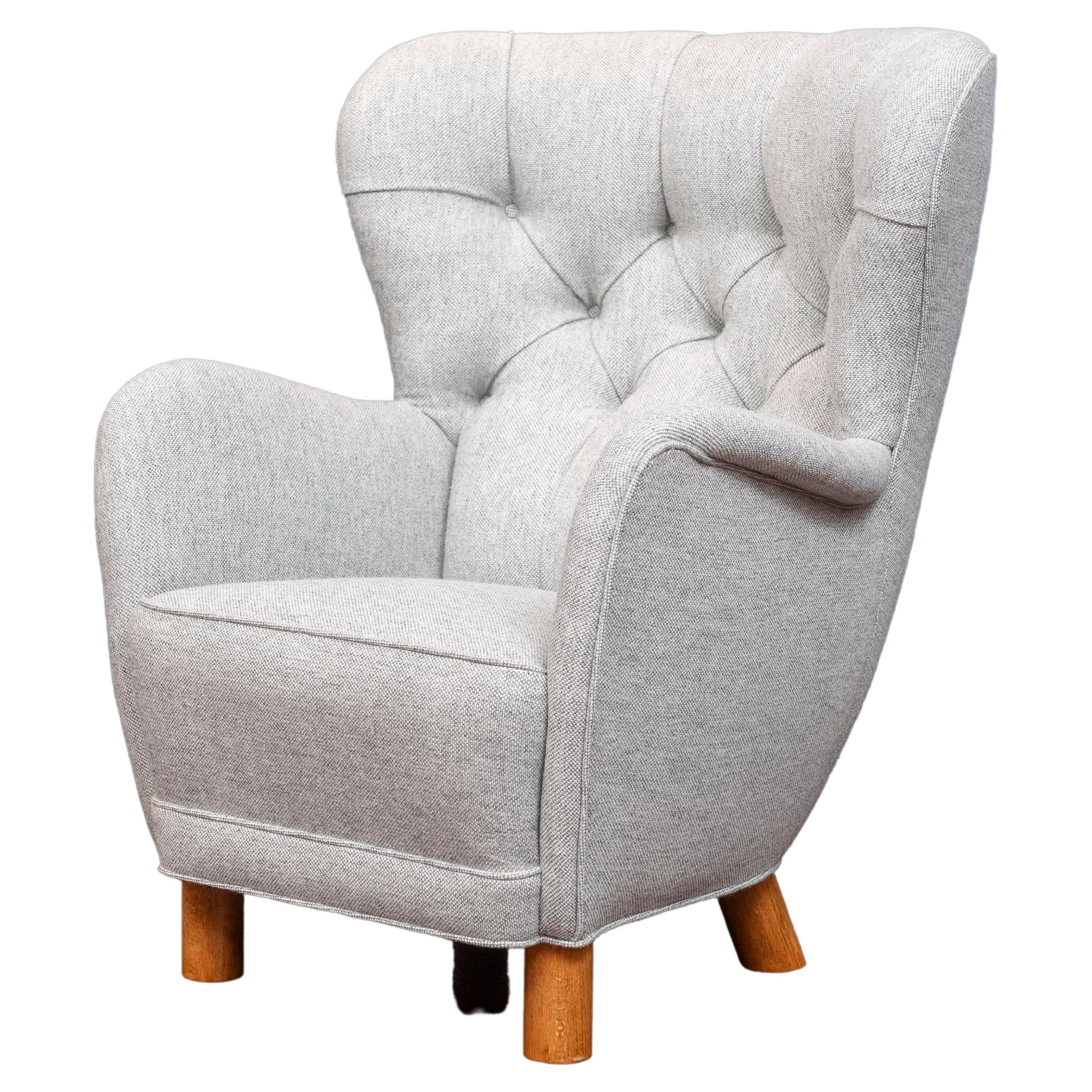 Kay Otto Fisker Wingback Lounge Chair For Sale