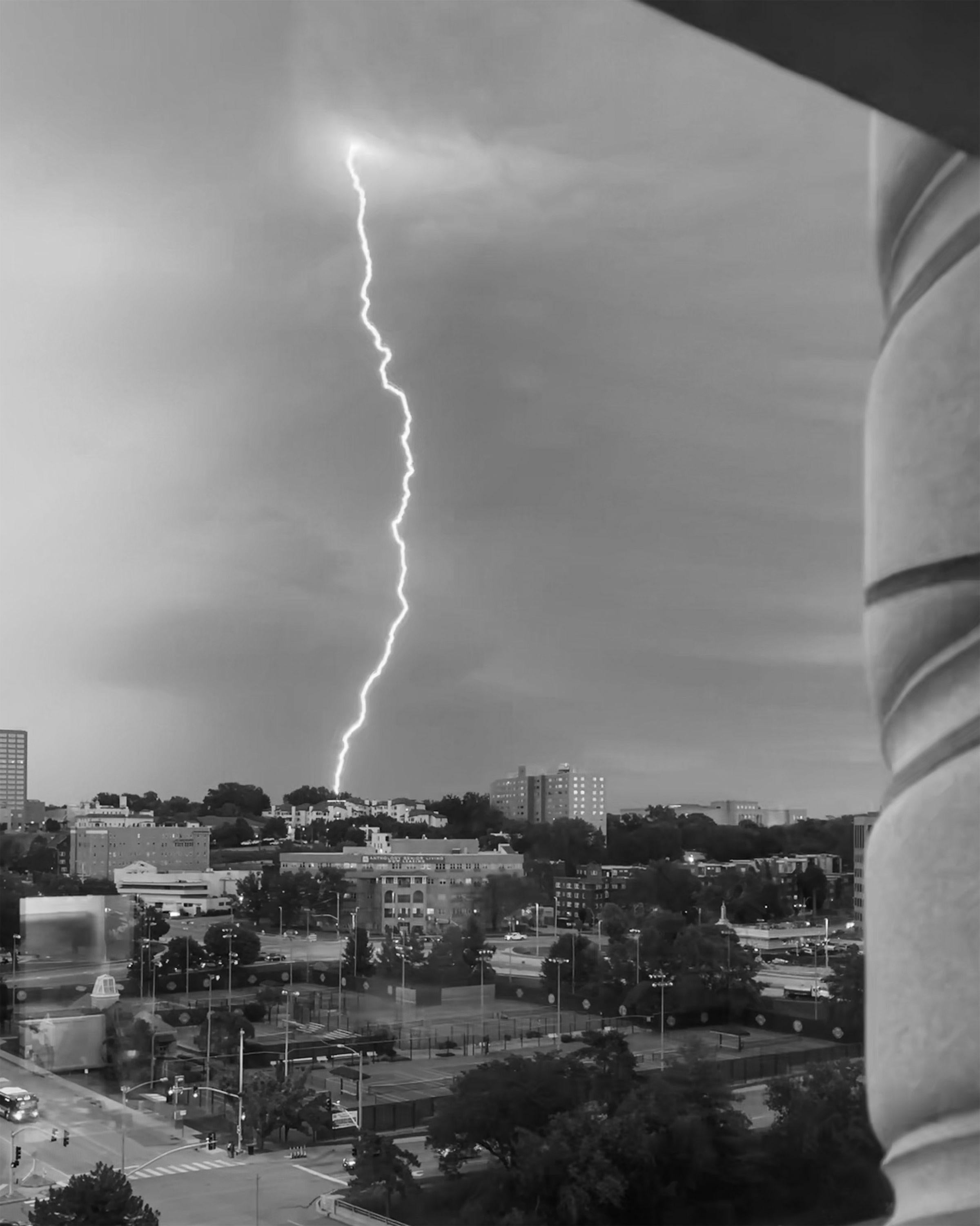 Kay Tibbs Landscape Photograph - Lightning Strike