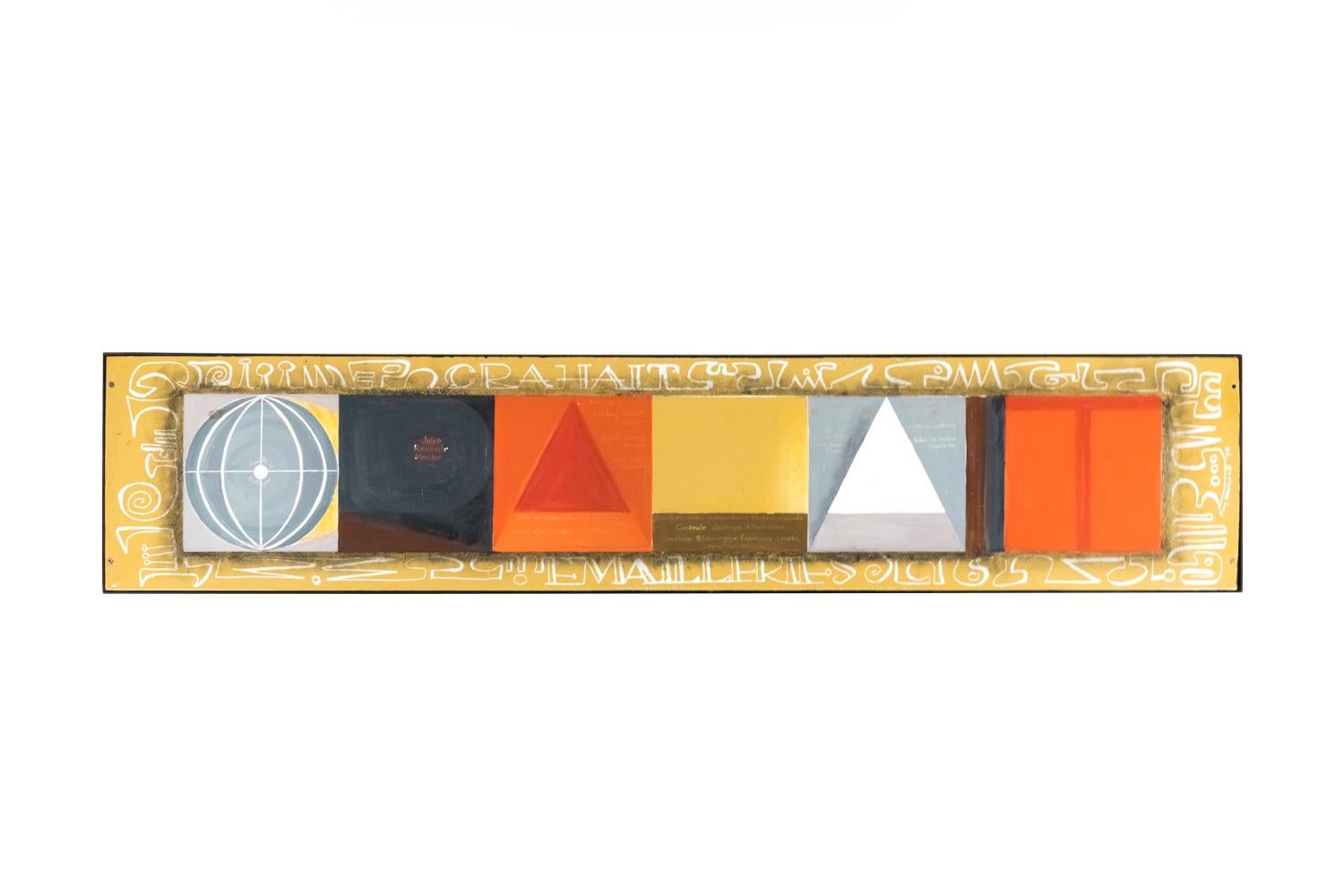 Belgian Kay Whitcomb, Coffee Table in Enameled Metal, 1970