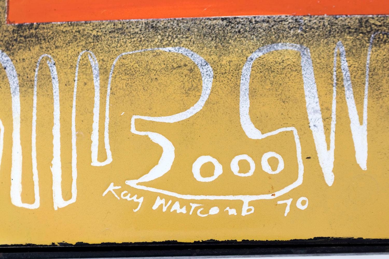 Late 20th Century Kay Whitcomb, Coffee Table in Enameled Metal, 1970
