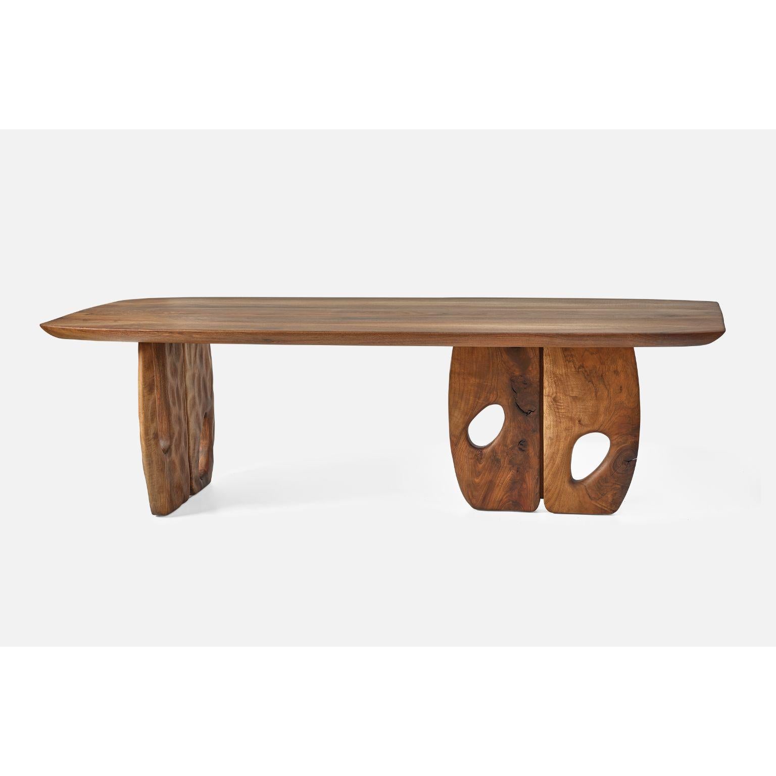 Kaya Dining Table L by Contemporary Ecowood
Dimensions: W 315 x D 300 x H 75 cm.
Materials: American Clora Walnut.
Color: Natural

Contemporary Ecowood’s story began in a craft workshop in 2009. Our wood passion made us focus on fallen trees in the