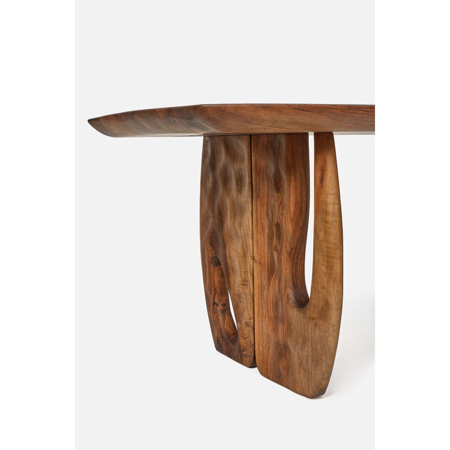Hand-Crafted Kaya Dining Table M by Contemporary Ecowood For Sale