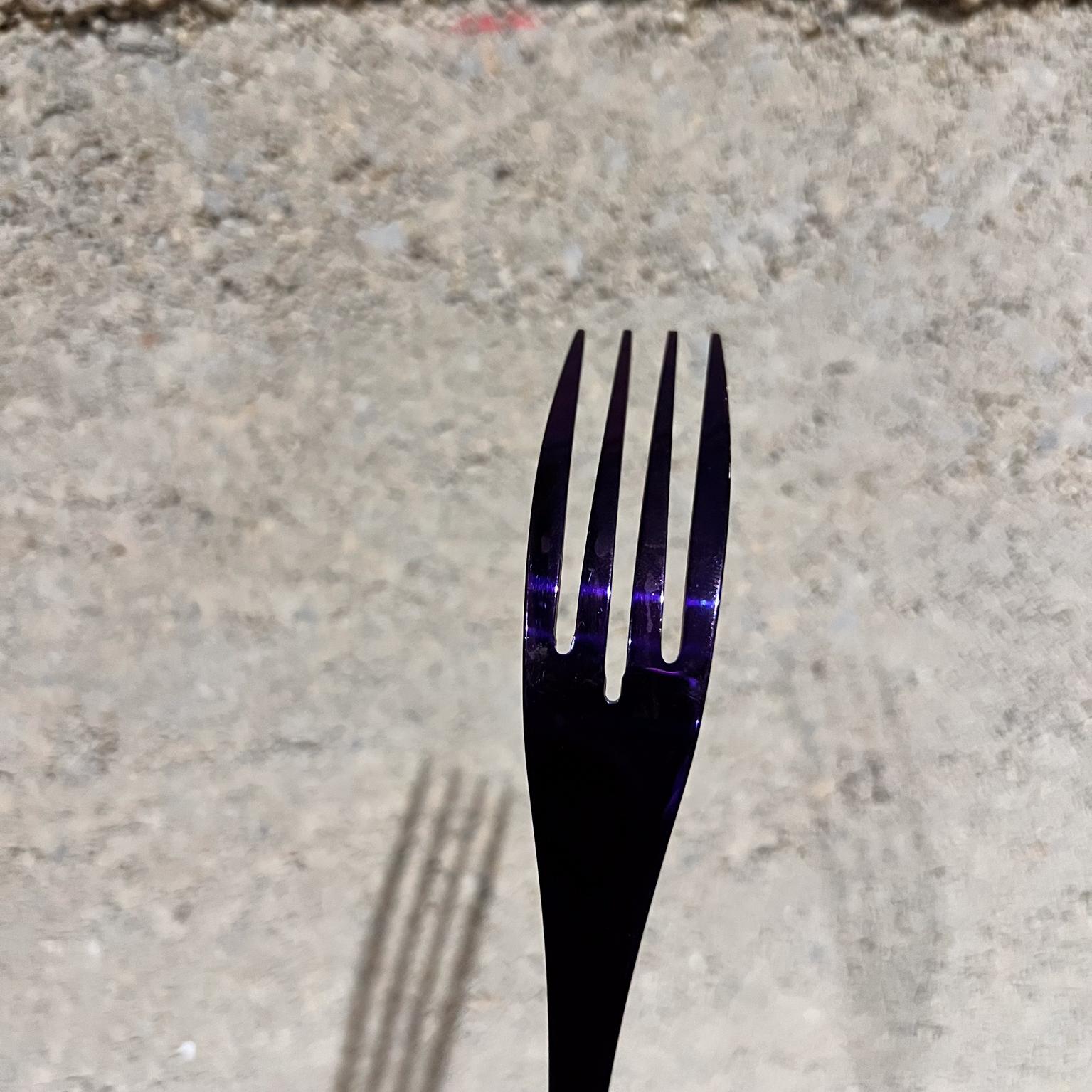 Kaya Premium Cutlery Set Glossy Purple Stainless Steel Service 4 en vente 3