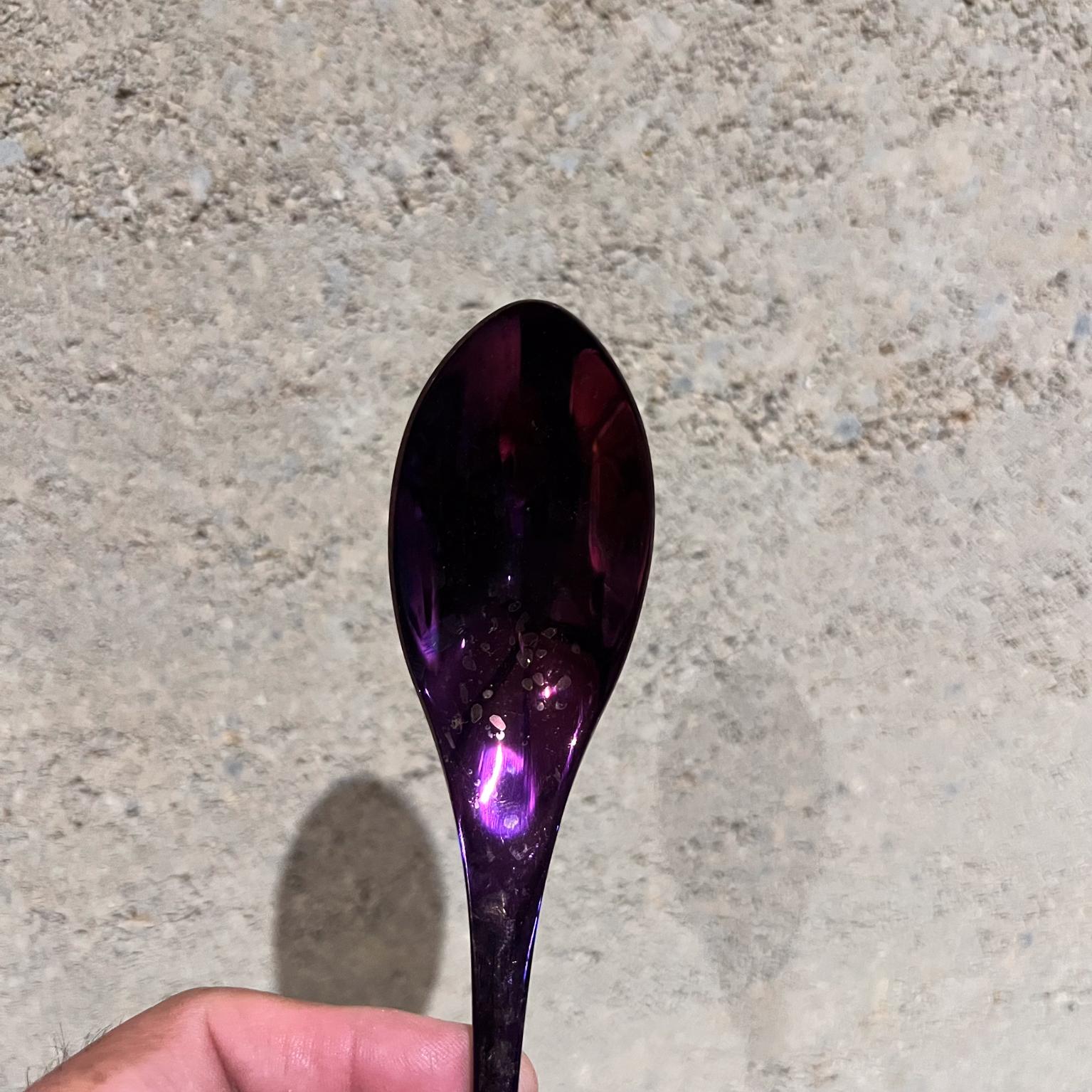 Kaya Premium Cutlery Set Glossy Purple Stainless Steel Service 4 en vente 8