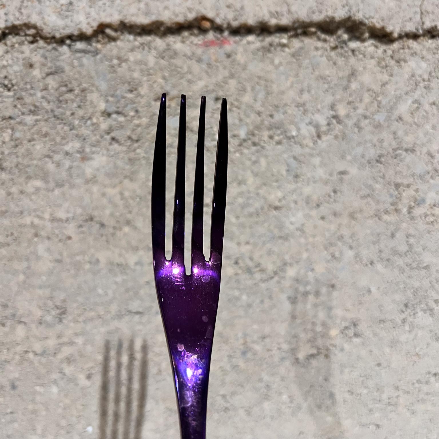 Kaya Premium Cutlery Set Glossy Purple Stainless Steel Service 4 en vente 2