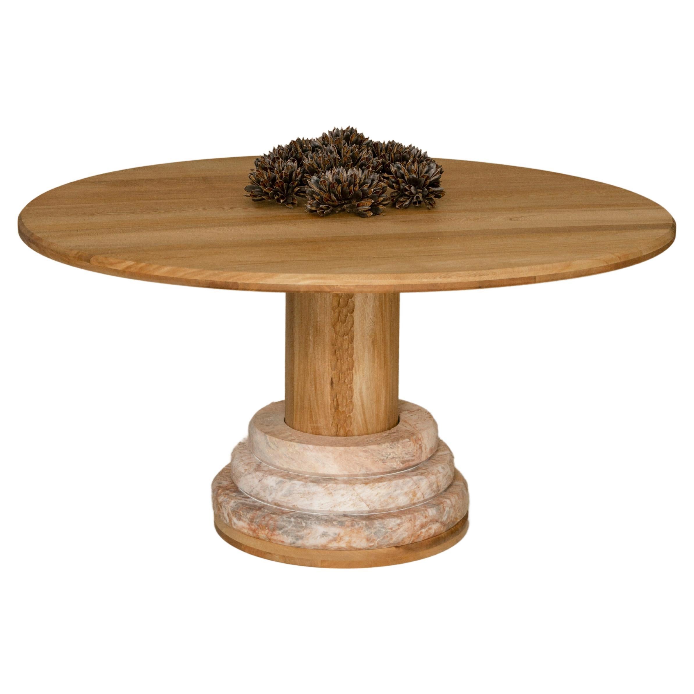 Kayah table in rosa morada wood designed by Tana Karei For Sale