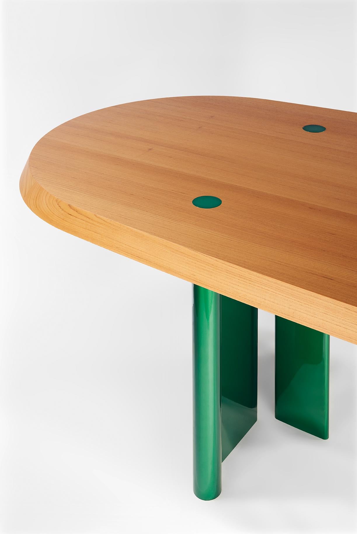 Kayak Teak Dining Table by Gisbert Pöppler In New Condition In Geneve, CH