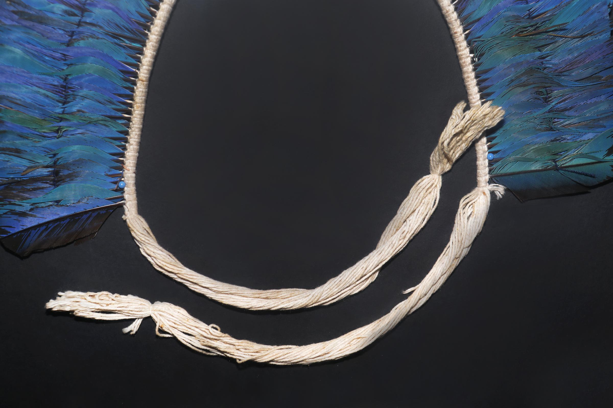 Kayapo 2 Headdress with Natural Feathers In Excellent Condition In Paris, FR