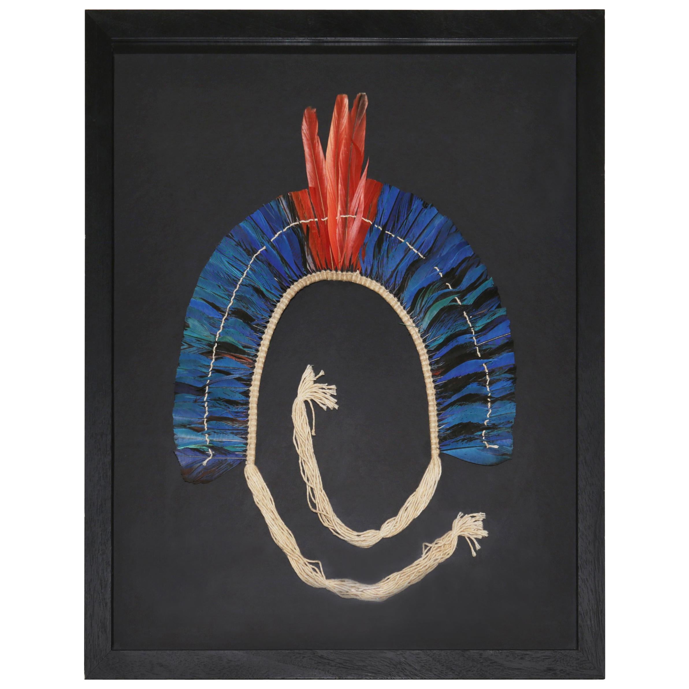 Kayapo 4 Headdress with Natural Feathers