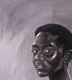 Sable - 21st Century Contemporary, Expressionist Portrait, African Woman, Face