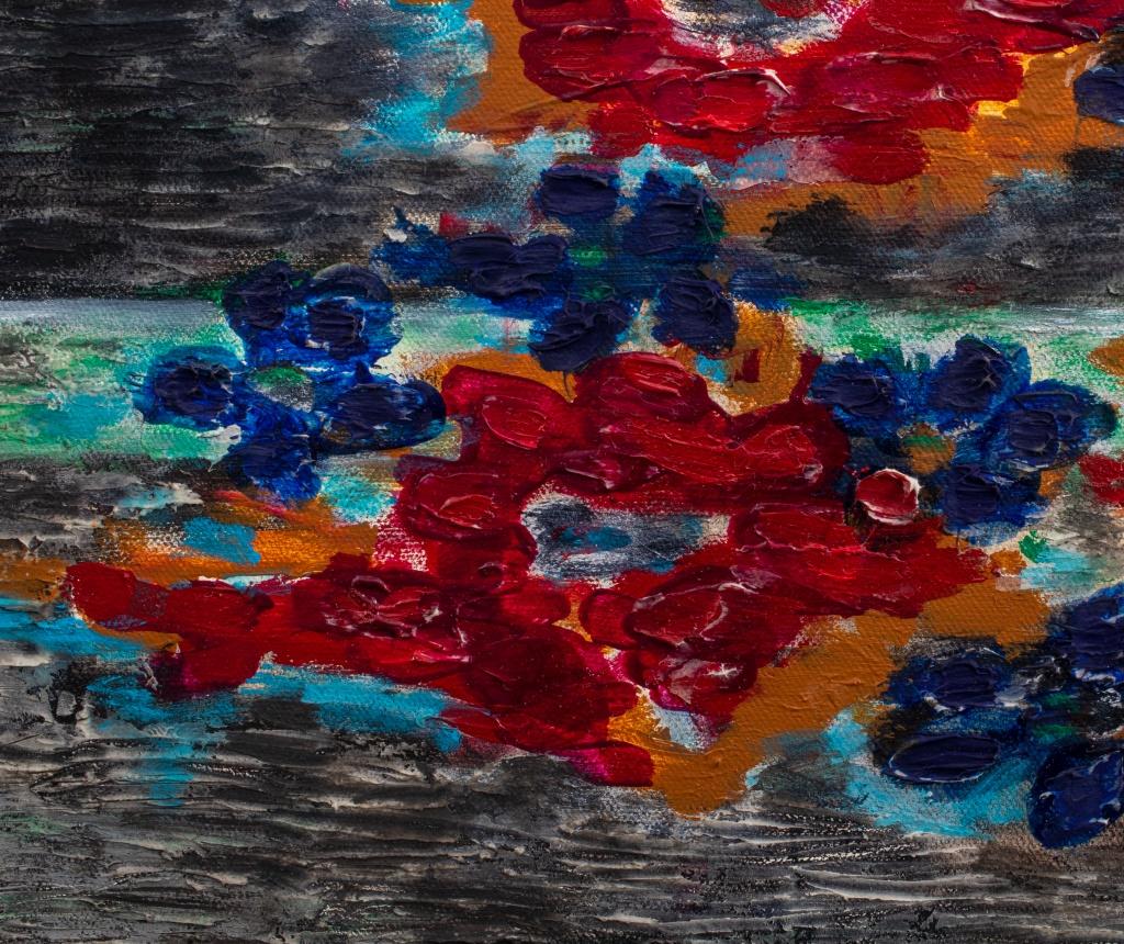 Kayo Lennar 'Floral Composition' Oil on Canvas For Sale 1