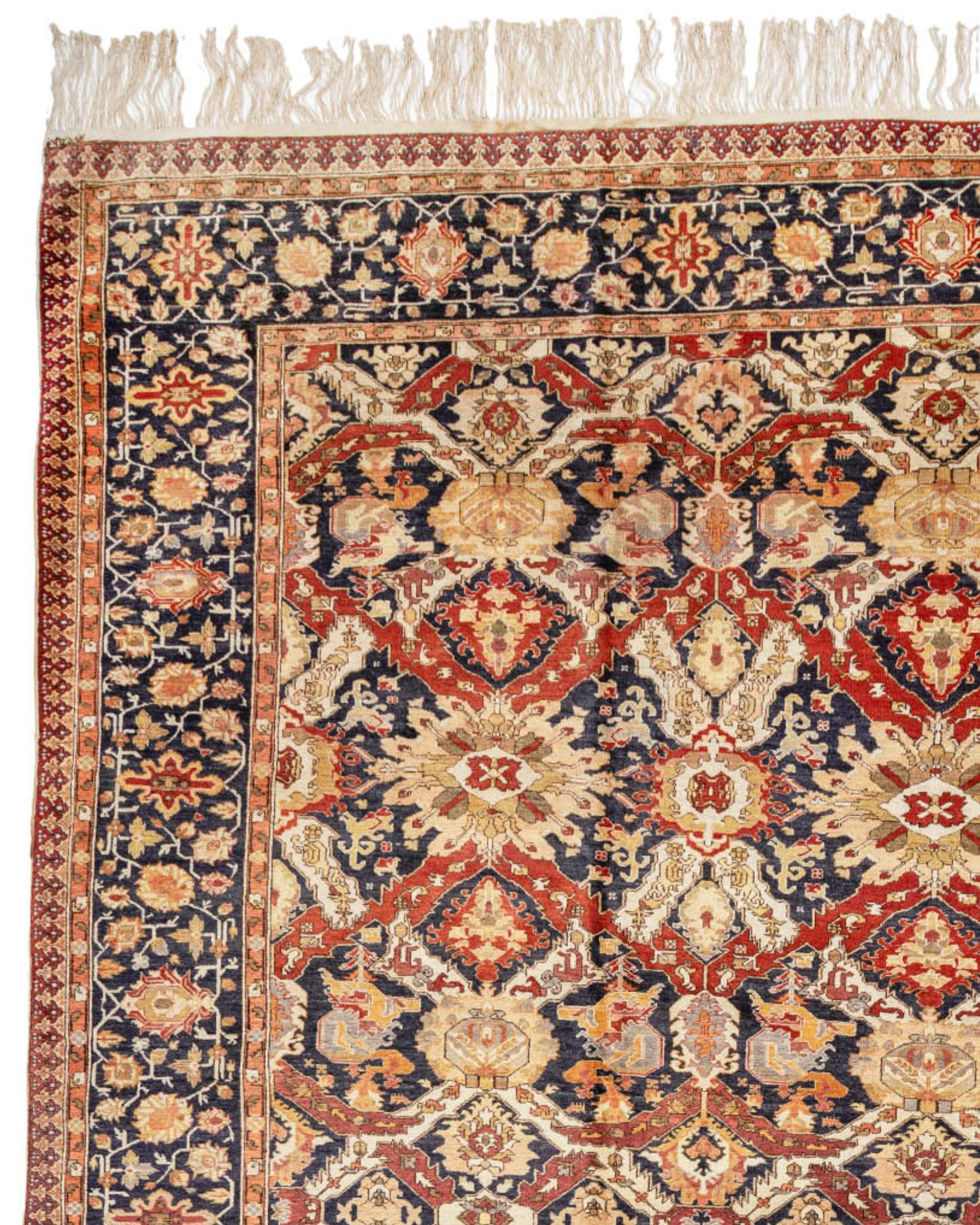 Antiker großer türkischer Kayseri-Teppich, um 1900 (Handgewebt) im Angebot