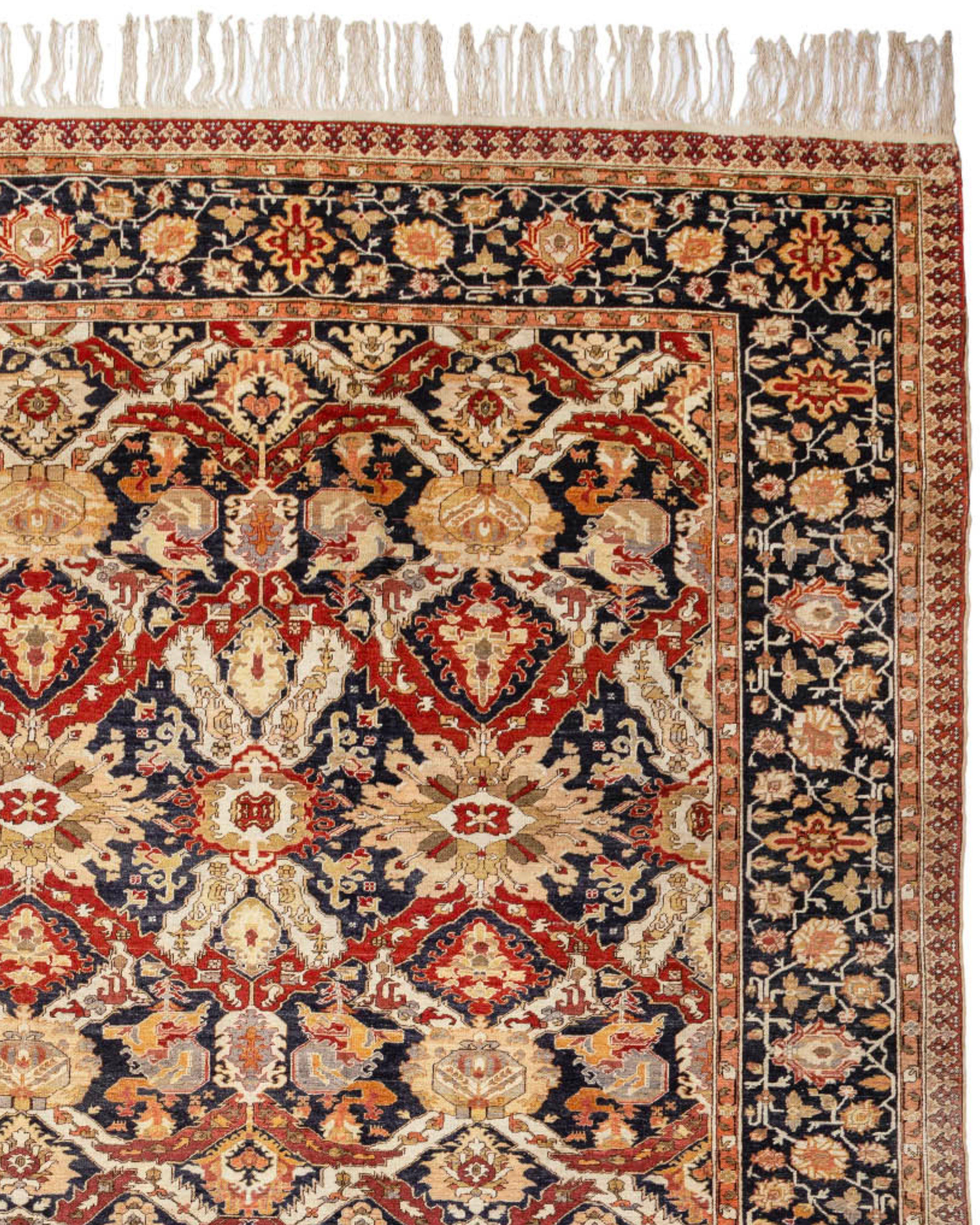 19th Century Antique Large Turkish Kayseri Carpet, c. 1900 For Sale