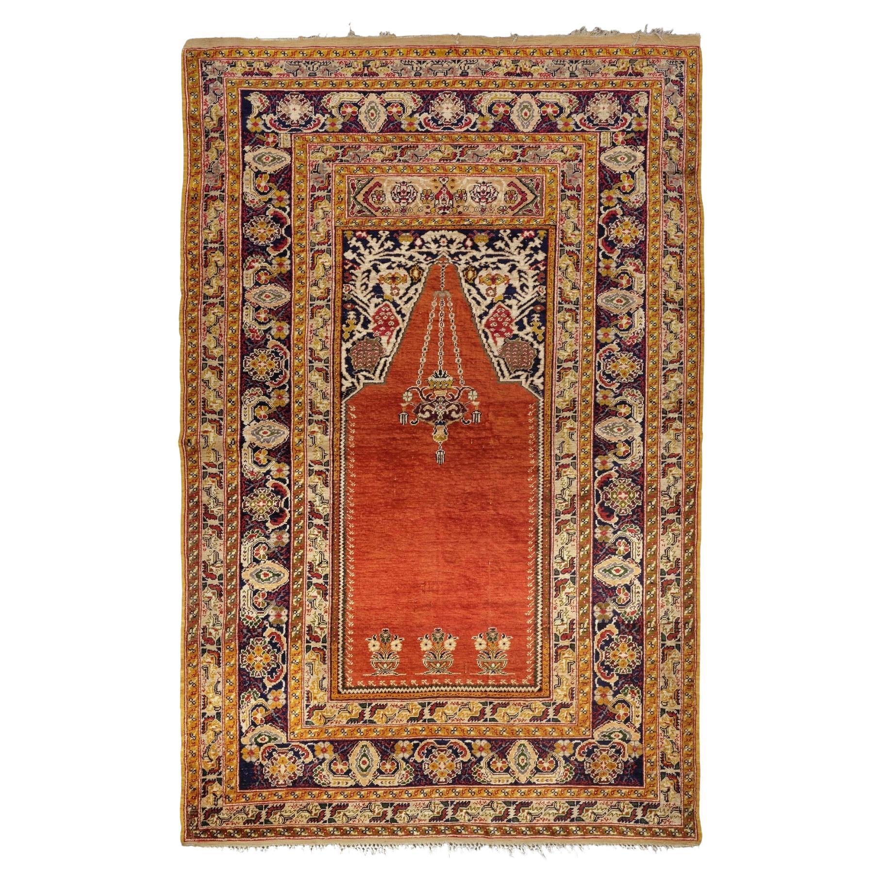 Kayseri Silk Rug - Mid 20th Century