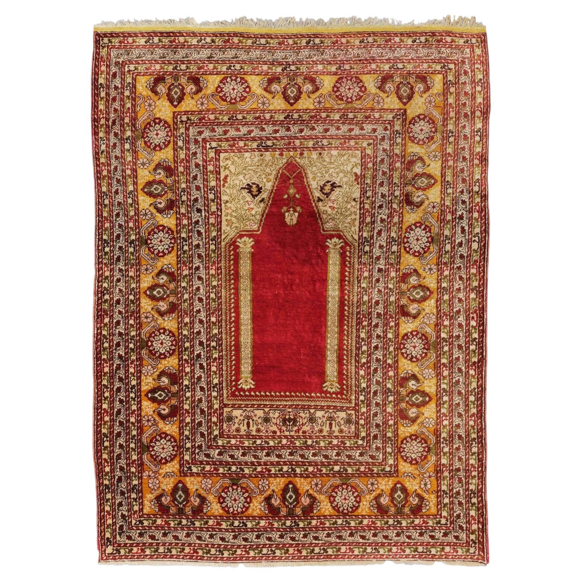 Kayseri Silk Rug - Mid 20th Century