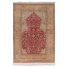 Kayseri Silk Rug - Mid 20th Century