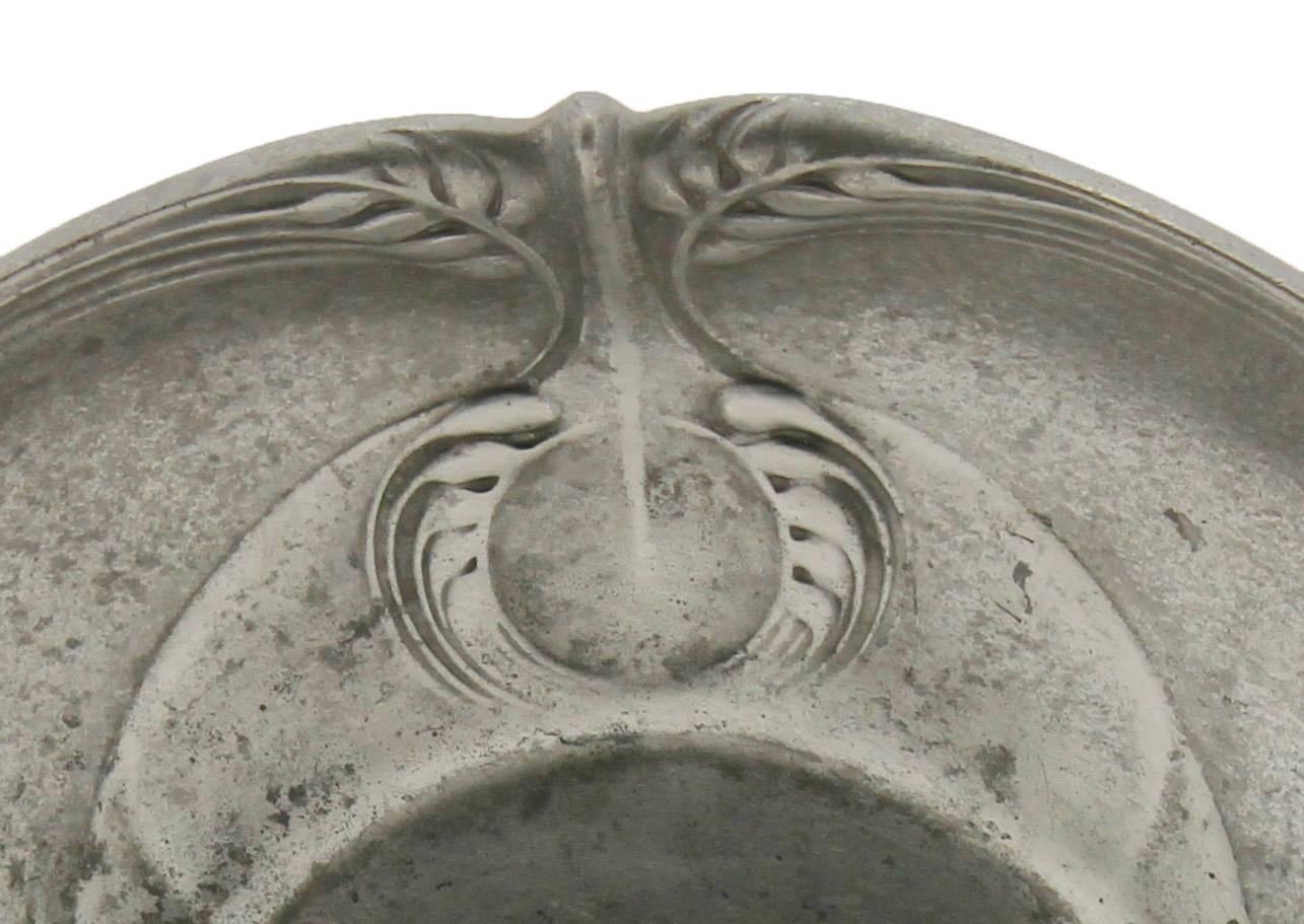 Kayserzinn Pewter, Early Art Nouveau Design, Germany, circa 1905, No 4611 2