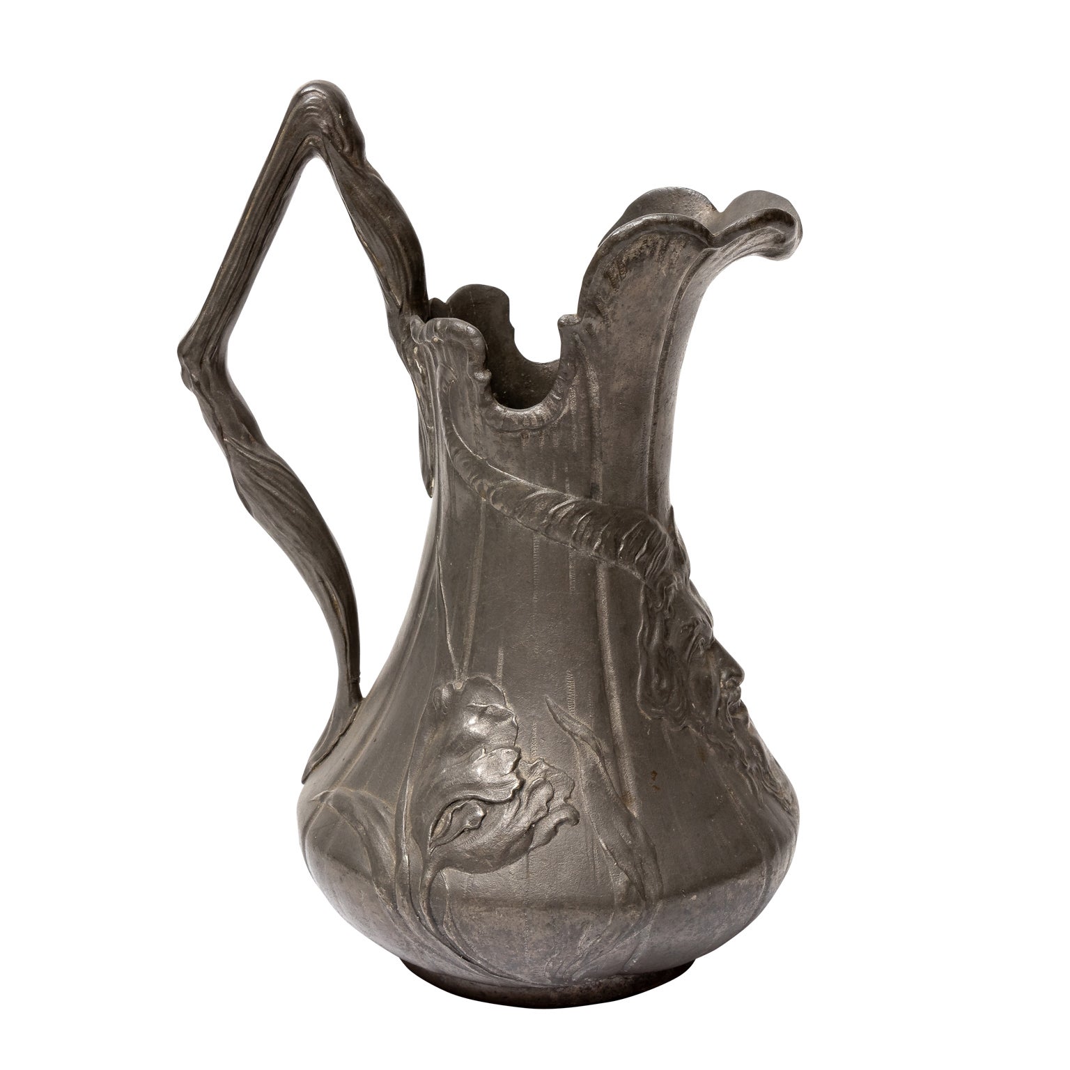 Kaysezinn Art Nouveau Satyr Pitcher