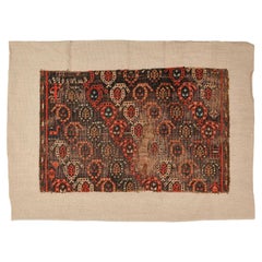 Antique Kazak Carpet Fragment, Wool, Hand-Knotted, Caucasus, 1890