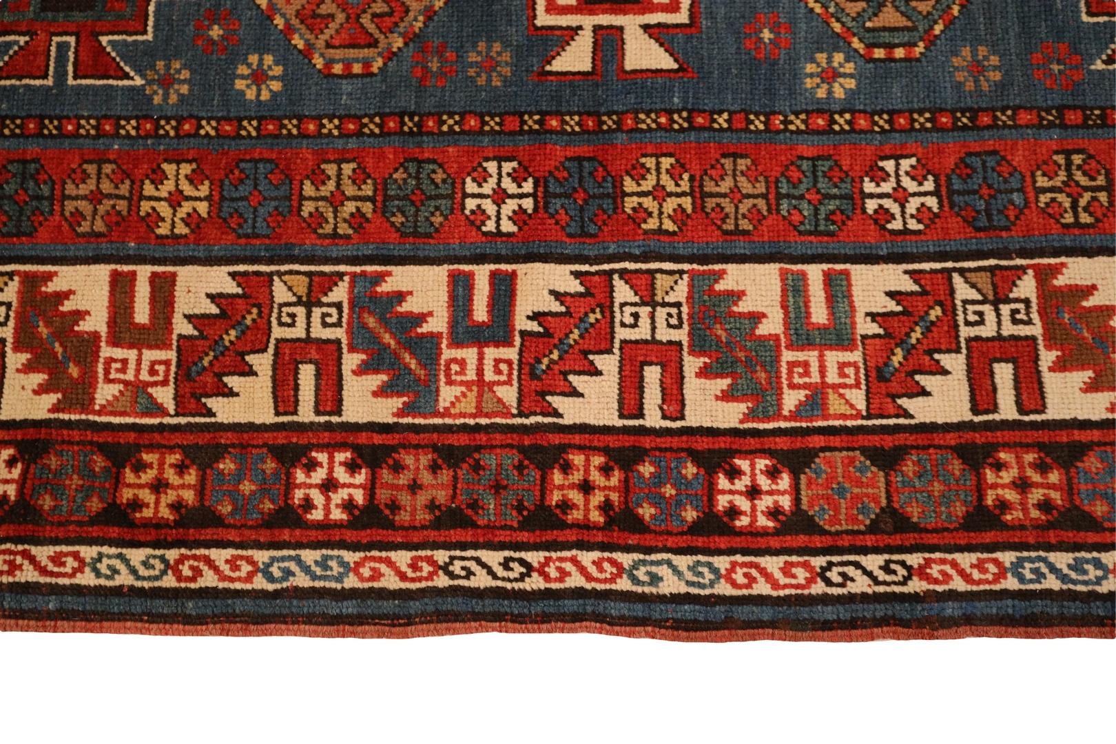 Kazak Antique runner - 4'5