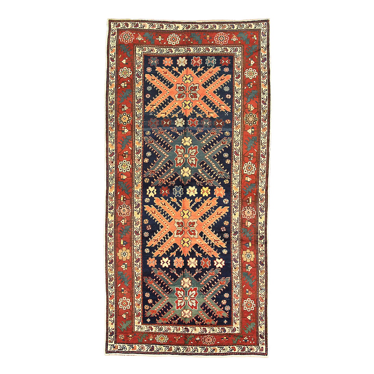 Kazak-Teppich im Lesghi-Sterndesign
