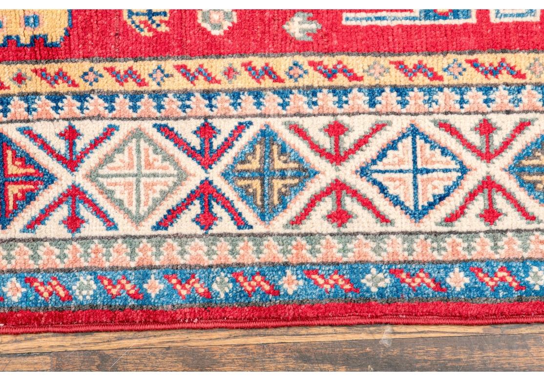 Kazak Handgeknüpfter Wollteppich (Kasachisch) im Angebot